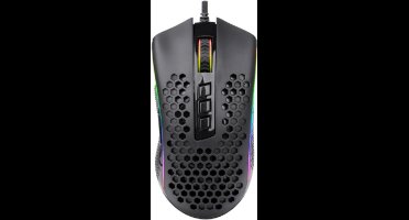 Redragon M808 STORM Gaming muis RGB verlicht | Ultra lichtgewicht Ambidextrous  Honeycomb mouse 100 tot 12400 DPI verstelbaar | 7 programmeerbare knoppen | MMO & FPS ready