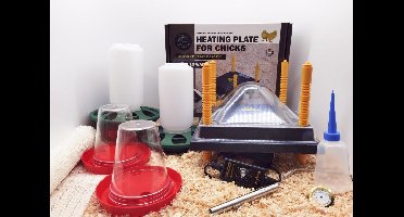 Luxe Broedpakket XL - hoge kwaliteit accessoires voor het uitbroeden en verzorgen van de kuikens -