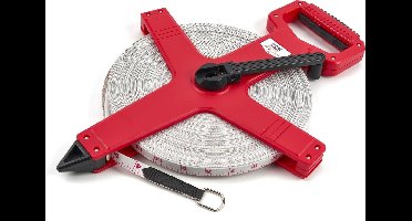 100 m x 13 mm Fiberglass Meetband, Meetlint, Landmeter