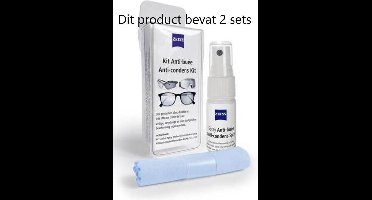 Anti Condens Kit 2x Zeiss anticondens speciaal voor brillen, Anti fog spray