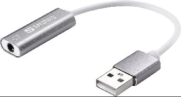 Sandberg Headset USB converter, convert 4 polige 3.5 mm jack naar USB