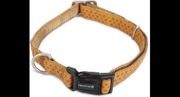 Beeztees - Halsband Hond - Mac Leather - Bruin - 45-70 cm