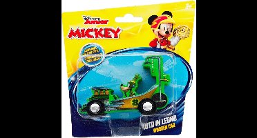 Disney Racewagen Goofy Junior 15 Cm Hout Groen