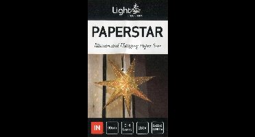 Kerstster decoratie ster Ø 60cm raamster met verlichting Goud