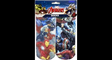 Avengers sokken - Full print - Duopack - maat 23-26