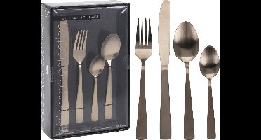 Excellent Houseware Mat Goud bestekset - 16 delig