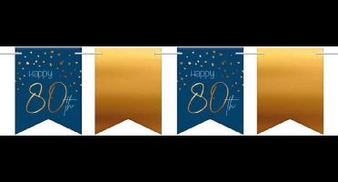 Folat - Vlaggenlijn Elegant True Blue 80 Jaar - 6 meter