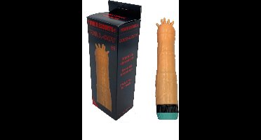Power Escorts - Dril-Boy 01 - Oldtimer Bestseller Classics vibrator - Multiple Vibrations - deze vibrator heeft een super stimulerende top - extra g spot en clitoris stimulatie - - beige - BR233