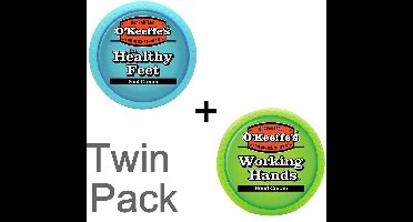 O'Keeffe's Working Hands & Healthy Feet: Hand & Foot Cream Jar Set - Twin Pack