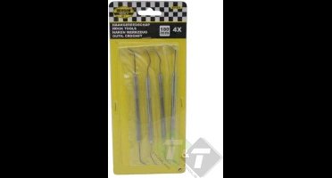 Haken set - Keerring trekker - 4 delig - 180 mm - O-ring verwijder set - Benson