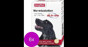 Beaphar Wormtablet All In One Hond - Anti wormenmiddel - 6 x 2 tab 2.5 Tot 20 Kg