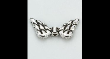 12419-1902 Angel Wings. Platinum. 10x19mm. 6pcs