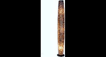 VillaFlor staande lamp Vloerlamp Handmade Design woonkamer slaapkamer Cone turtle gold capiz parelmoer schelp 200 cm