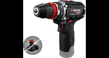 Parkside Performance Accu-schroefboormachine 12V zonder accu - Toerental: 0–460 (1e versnelling) | 0–1750 min-¹ (2e versnelling) - Draaimoment: max. 35 Nm - Boordiameter: 19 mm in hout | 10 mm in staal - Exclusief accu en snellader