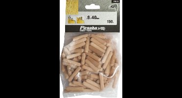 Deuvels, 150 stuks, 40mm lengte 8mm