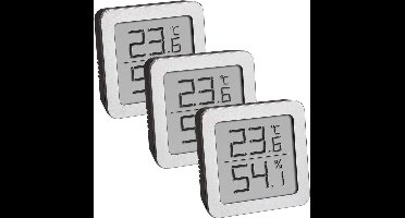 TFA Dostmann 95.2019.54 Thermo- en hygrometer Zilver, Zwart