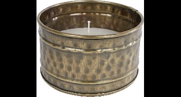 Kaars "Ronald" L messing metaal 12,5x12,5x6cm