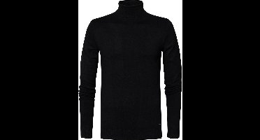 Petrol Industries - Heren Fijngebreide coltrui - Zwart - Maat S