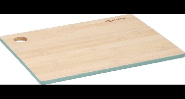 Set van 1x stuks snijplanken groene rand 28 x 38 cm van bamboe hout - Serveerplanken - Broodplanken