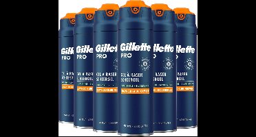 Gillette Pro - Scheergel - Verkoelt De Huid - Voordeelverpakking 6 x 200ml