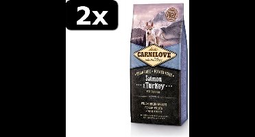 2x CARNILOVE SALMON/TURKEY PUP 12KG