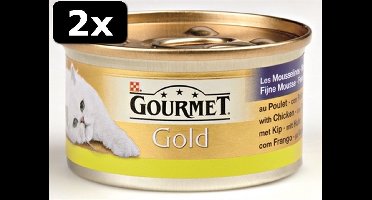 2x GOURMET GOLD MOUSSE KIP 24X85GR