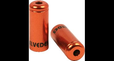 Elvedes kabelhoedje 5mm aluminium oranje(10x)