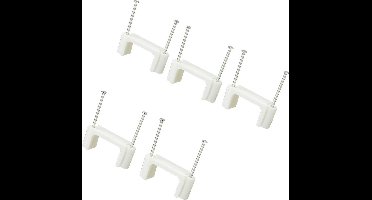 TRU COMPONENTS TC-DNF24203 Spijkerclip 1593095 Bundel-Ø (bereik) 24 mm (max) Tweegats Wit 100 stuk(s)