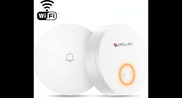 Bell4U Draadloze Deurbel met Smartphone Melding en 1 Ontvanger – Waterdicht - Te koppelen met kosteloze apps - Geen Batterijen Nodig