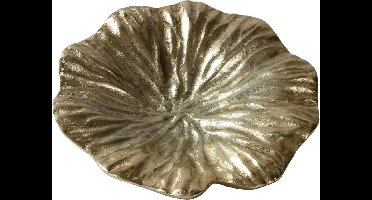 PTMD Terza Ronde Schaal - H3 x Ø24 cm - Aluminium - Goud