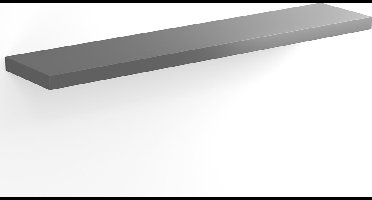 Casaria Wandplank - 110x23x4cm 15kg Belastbaar - Grijs