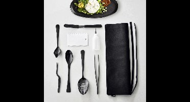 MikaMax Chef Plating Tool Set - Garneerset - Professioneel Garneergerei - Kookgerei - Michelin Gerecht Voorbereiden - Kook Cadeau - Cadeau voor Kok - Set van 8 - Incl. PU Lederen Draagtas