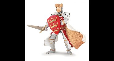 Speelfiguur - Mens - Ridder - Koning Arthur - Rood