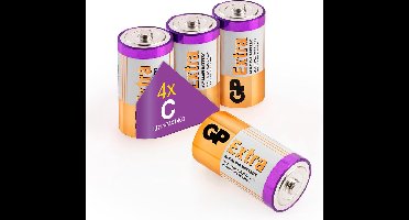 GP Extra Alkaline batterijen C Baby LR14 batterij 1.5V - 4 stuks C batterijen