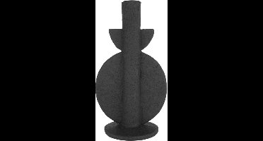 Present Time Kandelaar Bubble - Polyresin - Zwart - 13x9,5x22cm - Modern