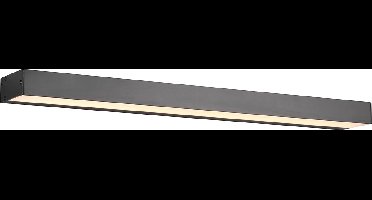 LED Wandlamp - Torna Rolan - Up en Down - 8W - Warm Wit 3000K - Rechthoek - Mat Zwart - Aluminium