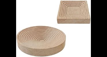 PromoHome Houten Opbergschalen Set - Minimalistisch Design voor Sleutels en Sieraden
