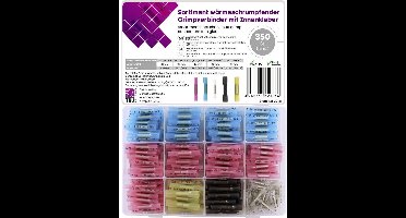 TRU COMPONENTS T25C048 Stootverbinder Met krimpkous 0.3 mm² 6.0 mm² Volledig geïsoleerd Wit, Rood, Blauw, Zwart, Geel 3