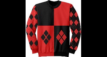Batman Harley Quinn Diamonds Jumper BAT08569KJC Black/Red-M