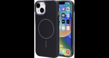 Mobiparts Slim Line Case geschikt voor Apple iPhone 15 - MagSafe Onyx - Zwart