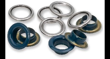 Ringen met schijven 11mm marine 20st - Prym