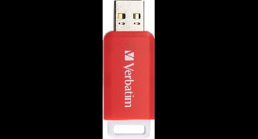 Verbatim V DataBar USB 2.0 Drive USB-stick 16 GB Rood 49453 USB-A 2.0