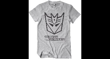 Transformers Decepticon Monotone T-Shirt Heathergrey-L