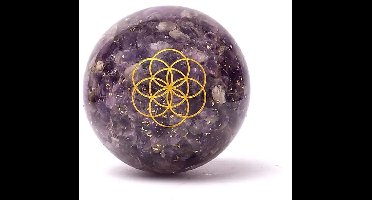 Orgoniet bol amethist met Seed of Life