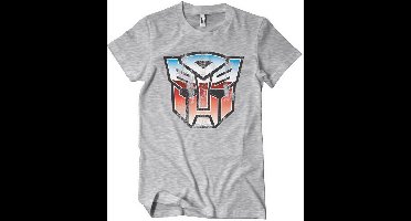 Transformers Distressed Autobot Shield T-Shirt Heathergrey-S