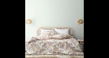 L&G - %100 Katoen Dekbedovertrekset - Eenpersoons - 1 x 140x200 cm dekbedovertrek + 1 x kussensloop 60x70 cm - Beddengoedset - Bedovertrek - Melinda Iris