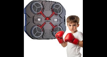 Boxing Machine - Boksbal - Bokszak met Muziek - Zwart