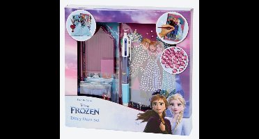 Frozen Dagboek Knutsel Pakket - 3 Soorten - Frozen 2 Elsa en Anna - Tekenen & Knutselen - Creatief Pakket - Cadeau voor Frozen-fans - Jongens & Meisjes - Knutselpakket - Inclusief Notitieboek, Pen & Accessoires