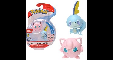 Pokemon Battle Figure Pack - Sobble Jigglypuff - 4.5 cm groot