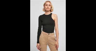 Urban Classics - Organic Stretch Asymmetric Bodysuit - 4XL - Zwart